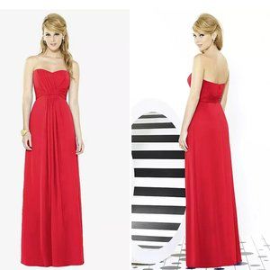 After Six, size 16, Valentine - strapless chiffon, ruched bodice